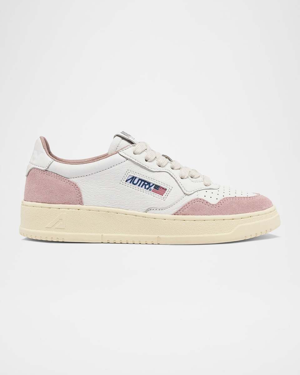 Medalist Low-Top Bicolor Leather Sneakers